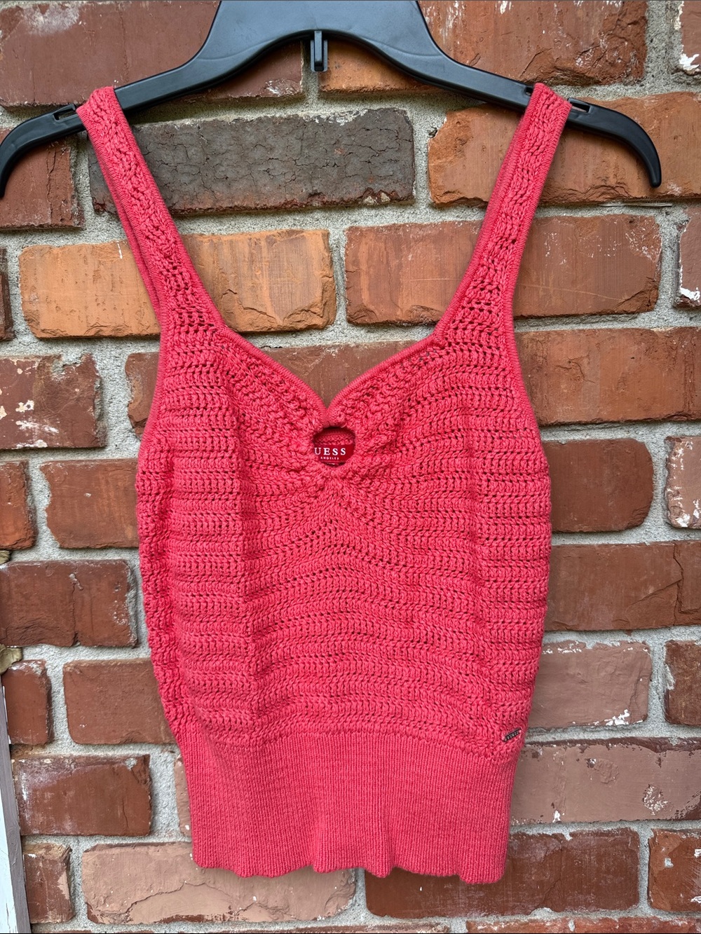 Coral knit top